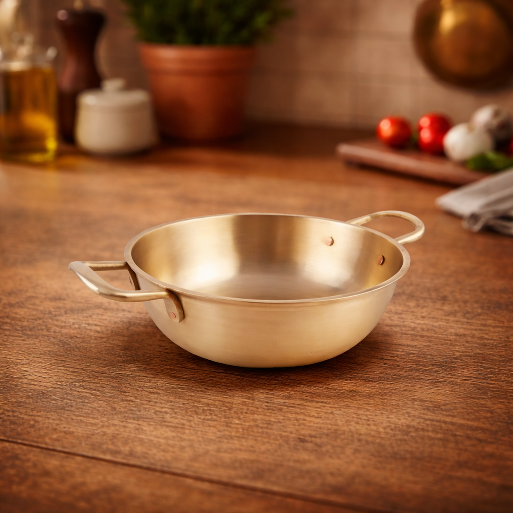 Bronze Kadai with Handles