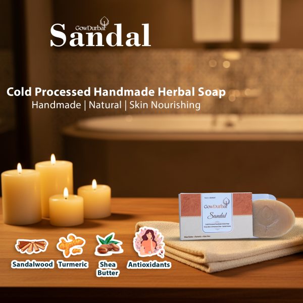 Sandal – Cold Processed Handmade Herbal Soap