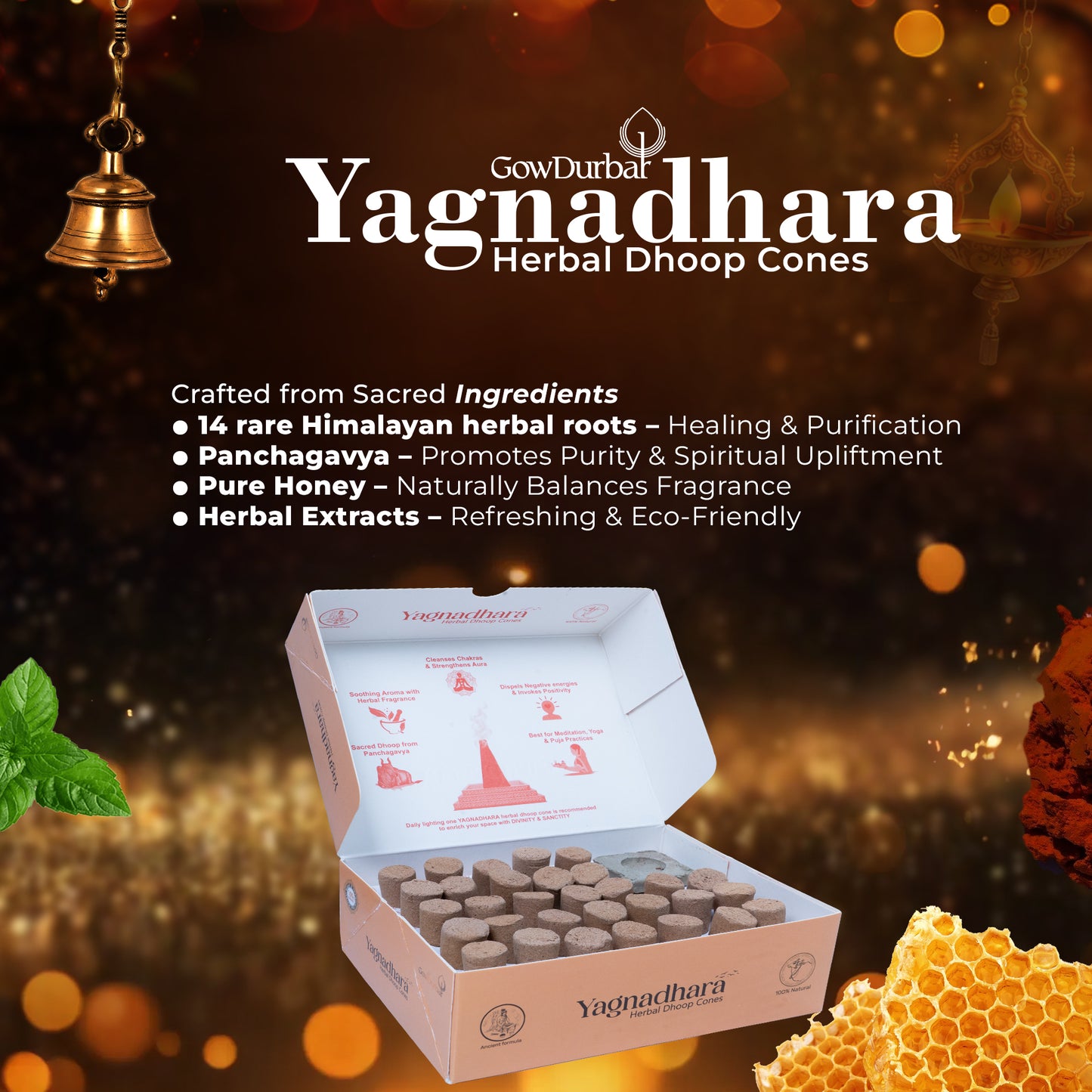 Yagnadhara – Panchagavya Herbal Dhoop Cones