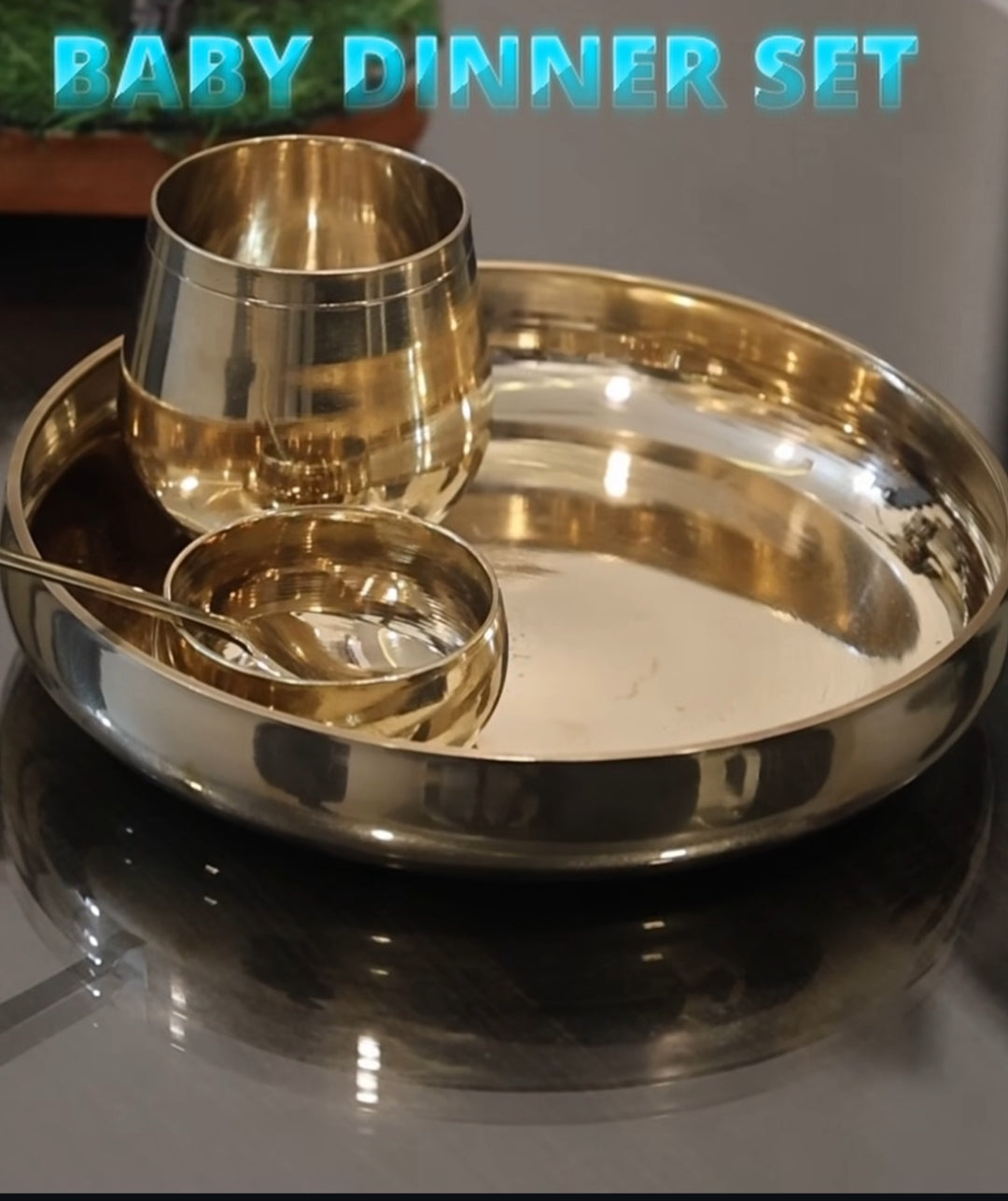 Bronze Baby Dinner Set