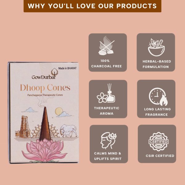 Sambrani Dhoop Cones – Herbal Dhoop Cones
