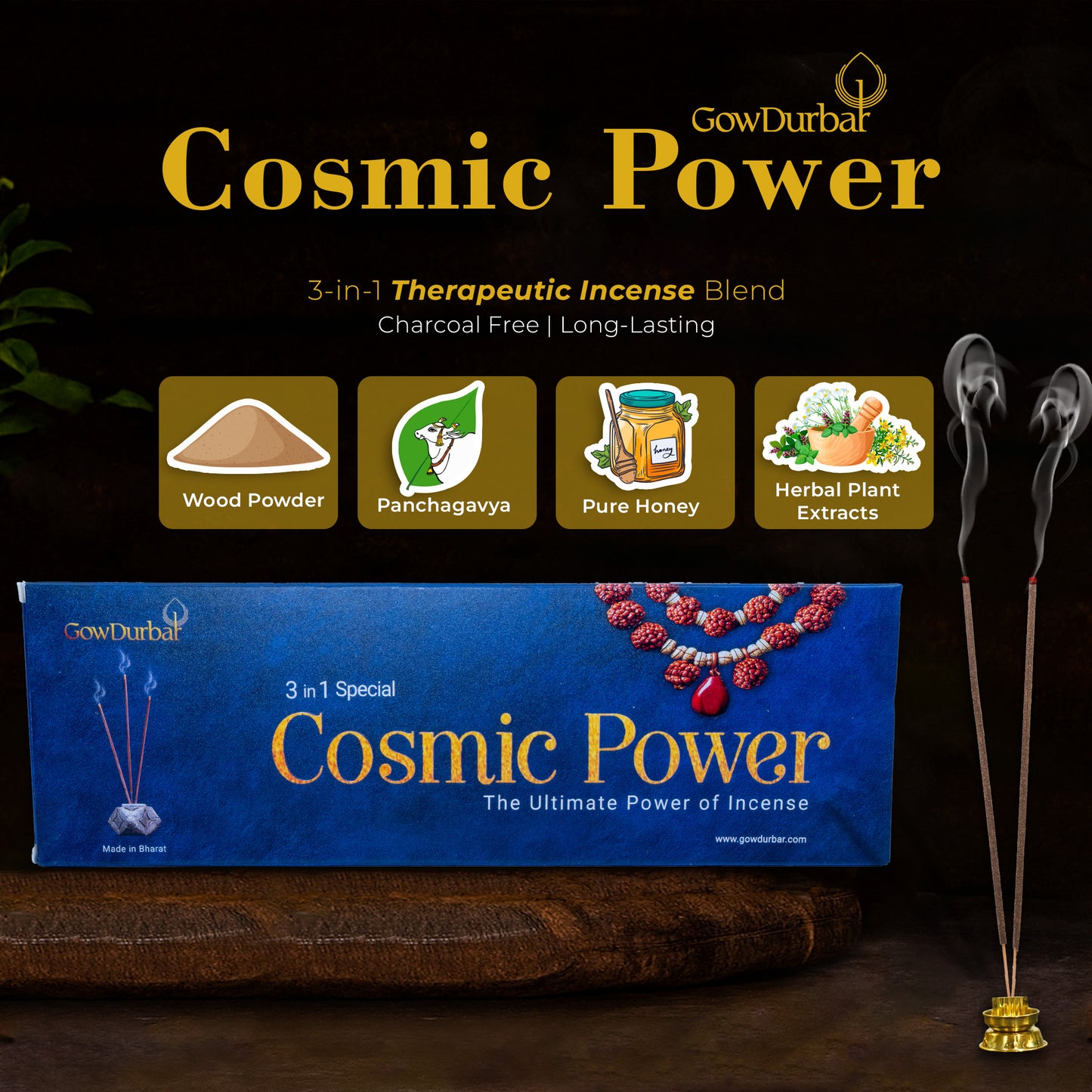 Cosmic Power 3-in-1 Incense Sticks