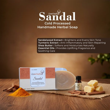 Sandal – Cold Processed Handmade Herbal Soap