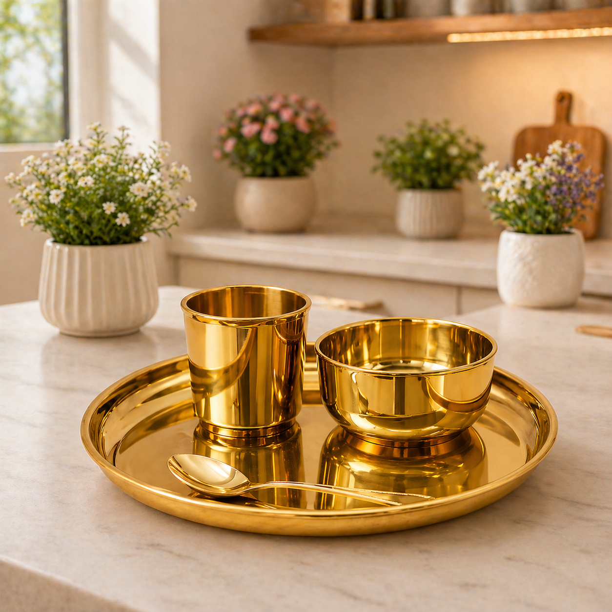 Bronze Thali Set