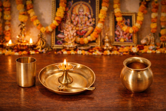 Bronze Pooja Set